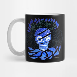 Deep blue skull ecopop Mug